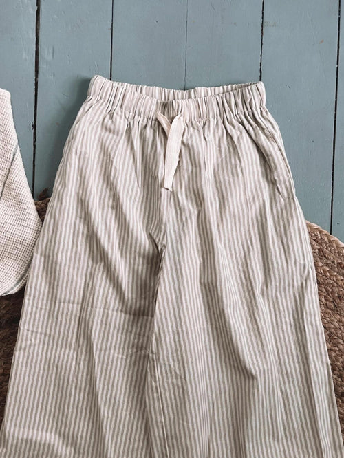 Tan Wide Leg Pants