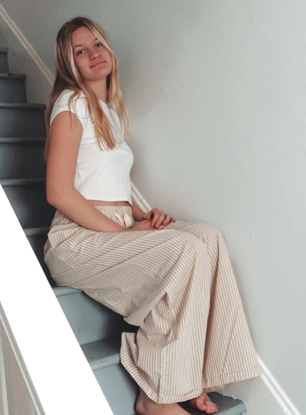 Tan Wide Leg Pants