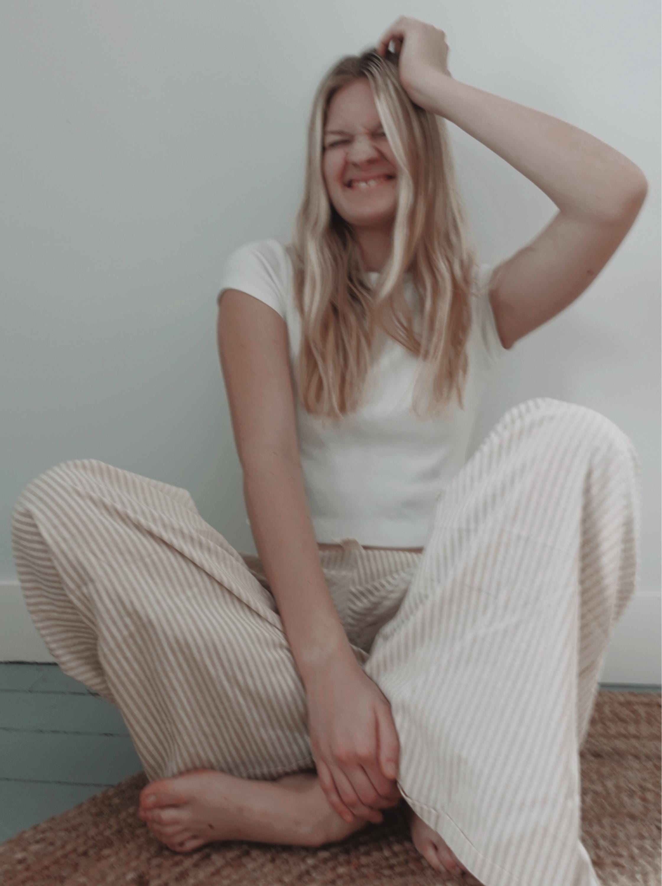 Tan Wide Leg Pants