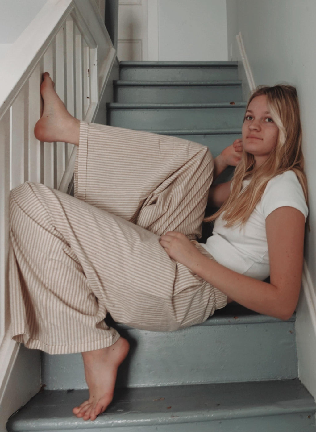 Tan Wide Leg Pants