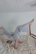 Striped Linen cotton style pants tall wide leg flowy full length loose maxi trousers summer spring custom long inseam pants for tall women