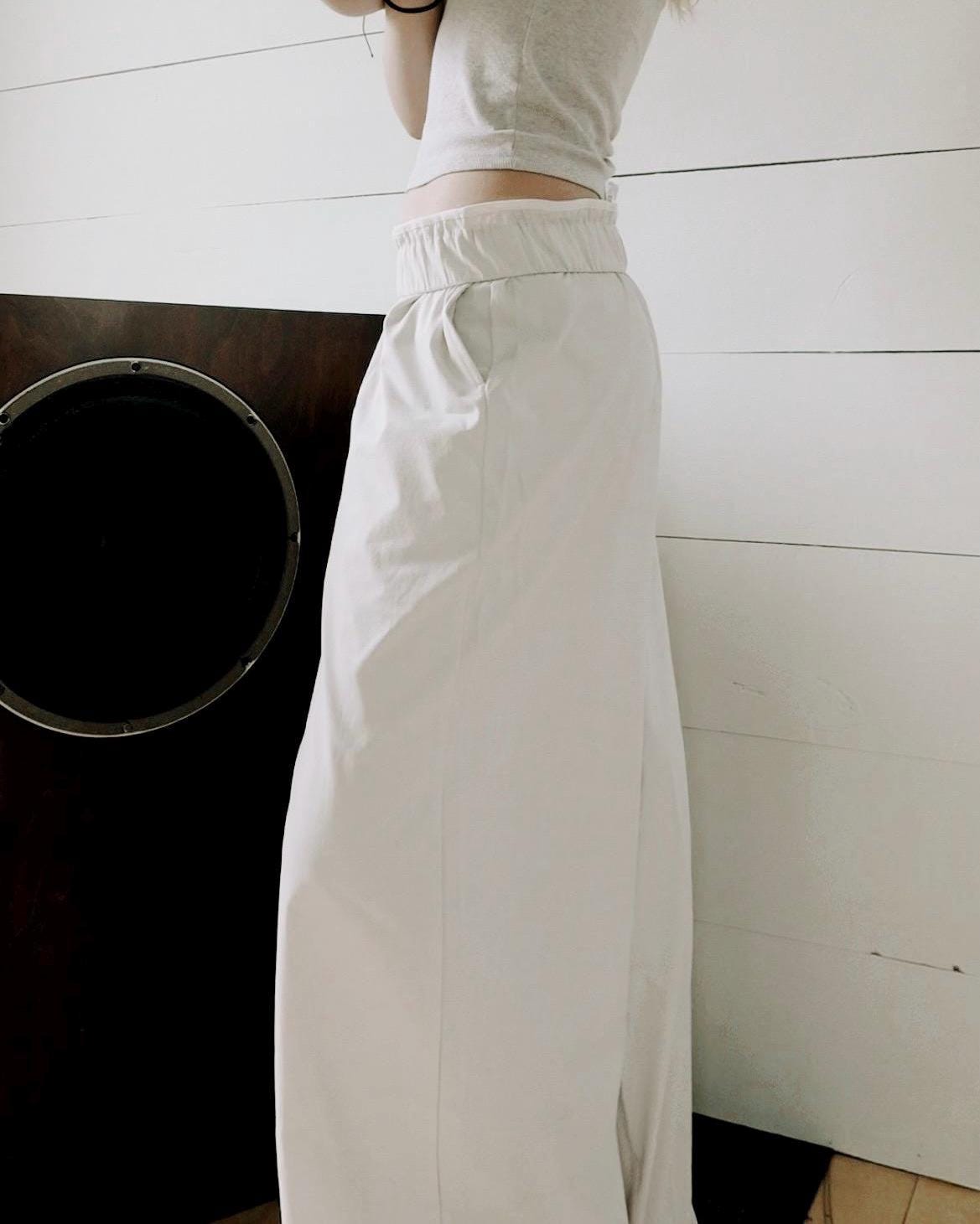 Tall Women Linen cotton style pants tall wide leg flowy full length loose maxi trousers summer spring custom long inseam for tall women